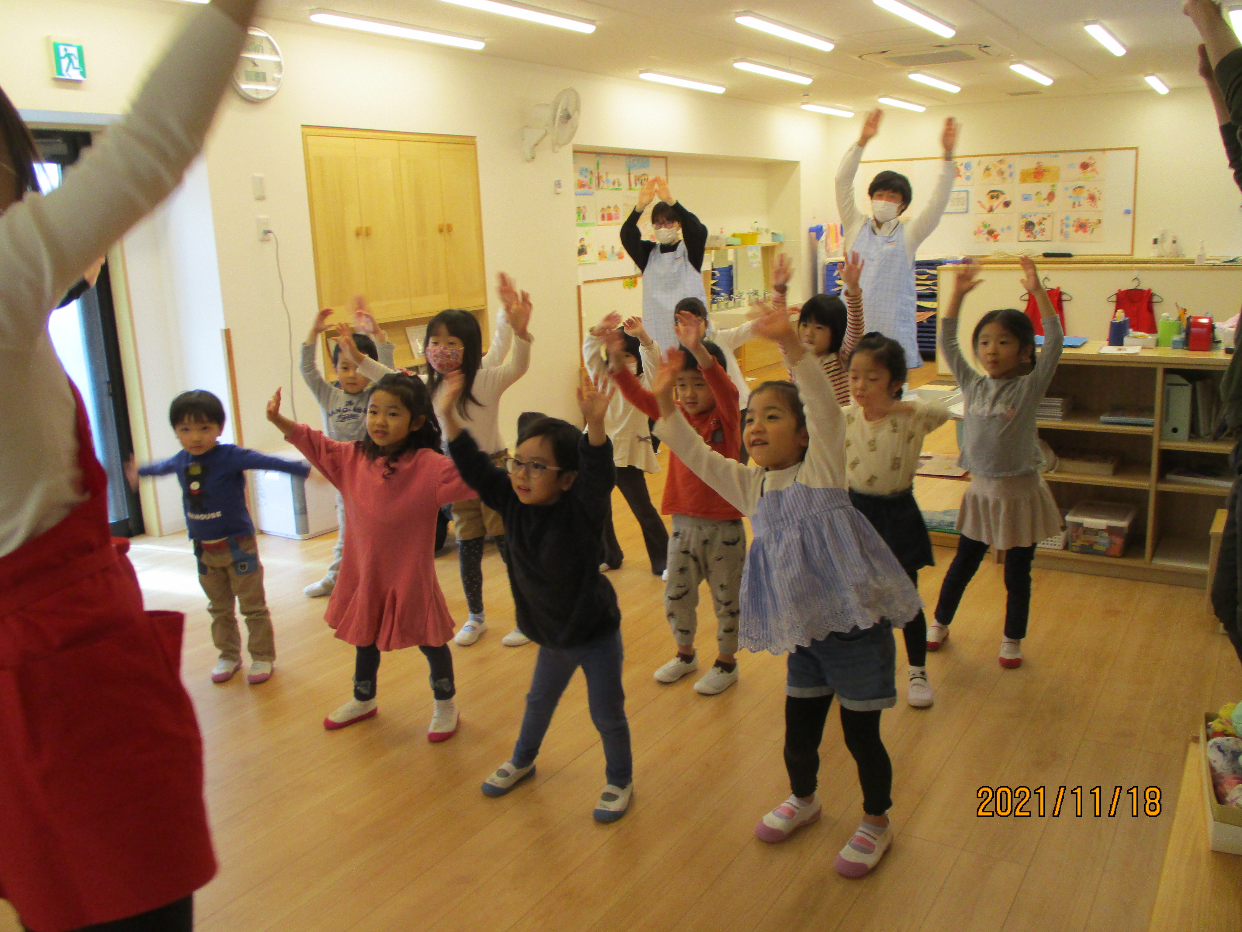 モンダミンキッズたいそう_大塚四丁目園の園児