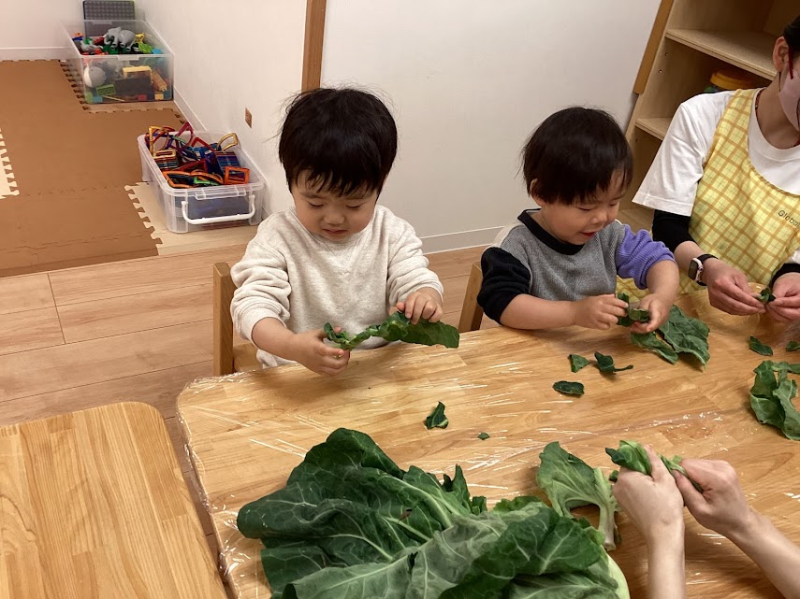 ［食育］いろいろな食材に興味津々♪