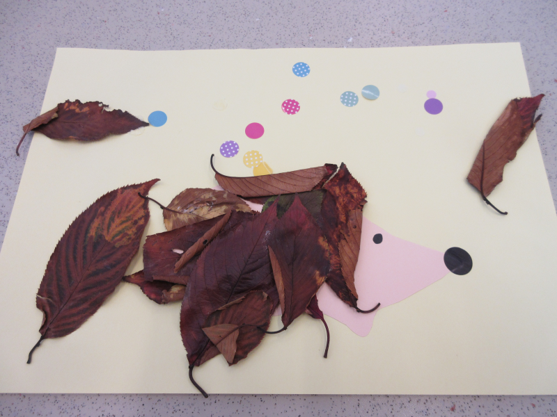 落ち葉製作