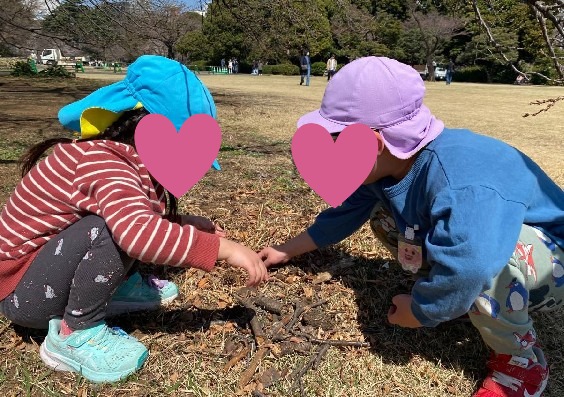 年長さんとのお散歩